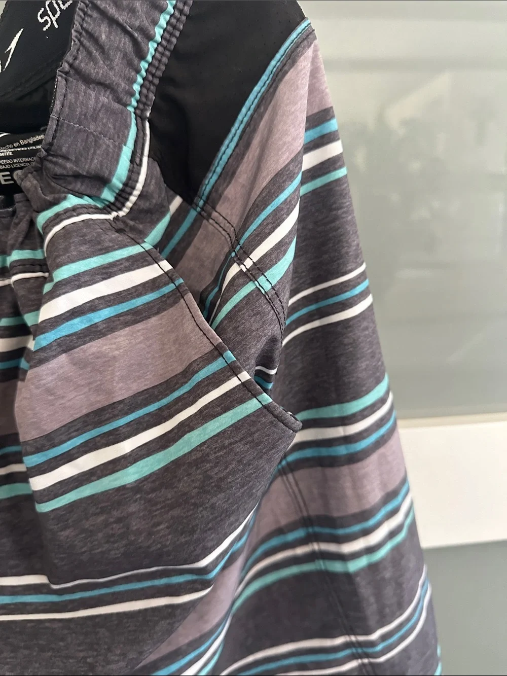 Striped swim shorts
